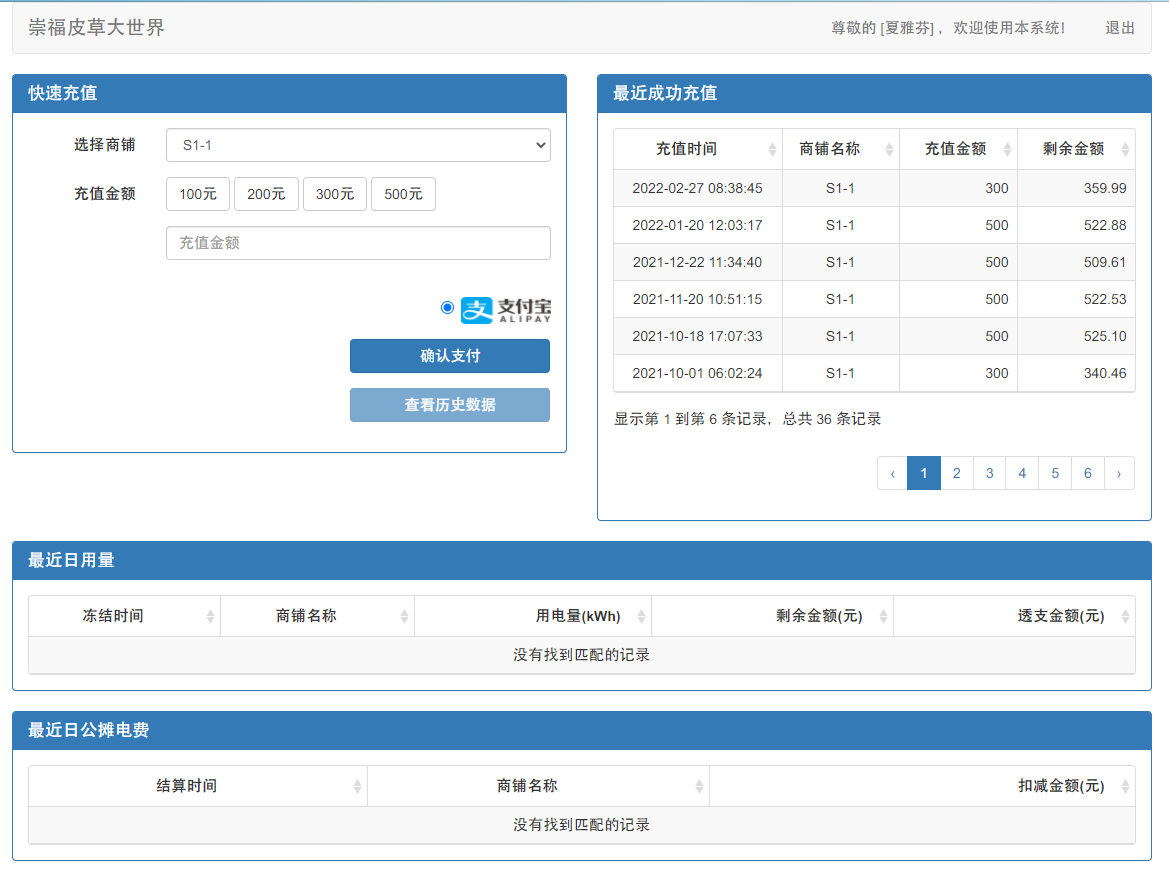 国内用电管理系统